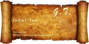 Gutai Tea névjegykártya